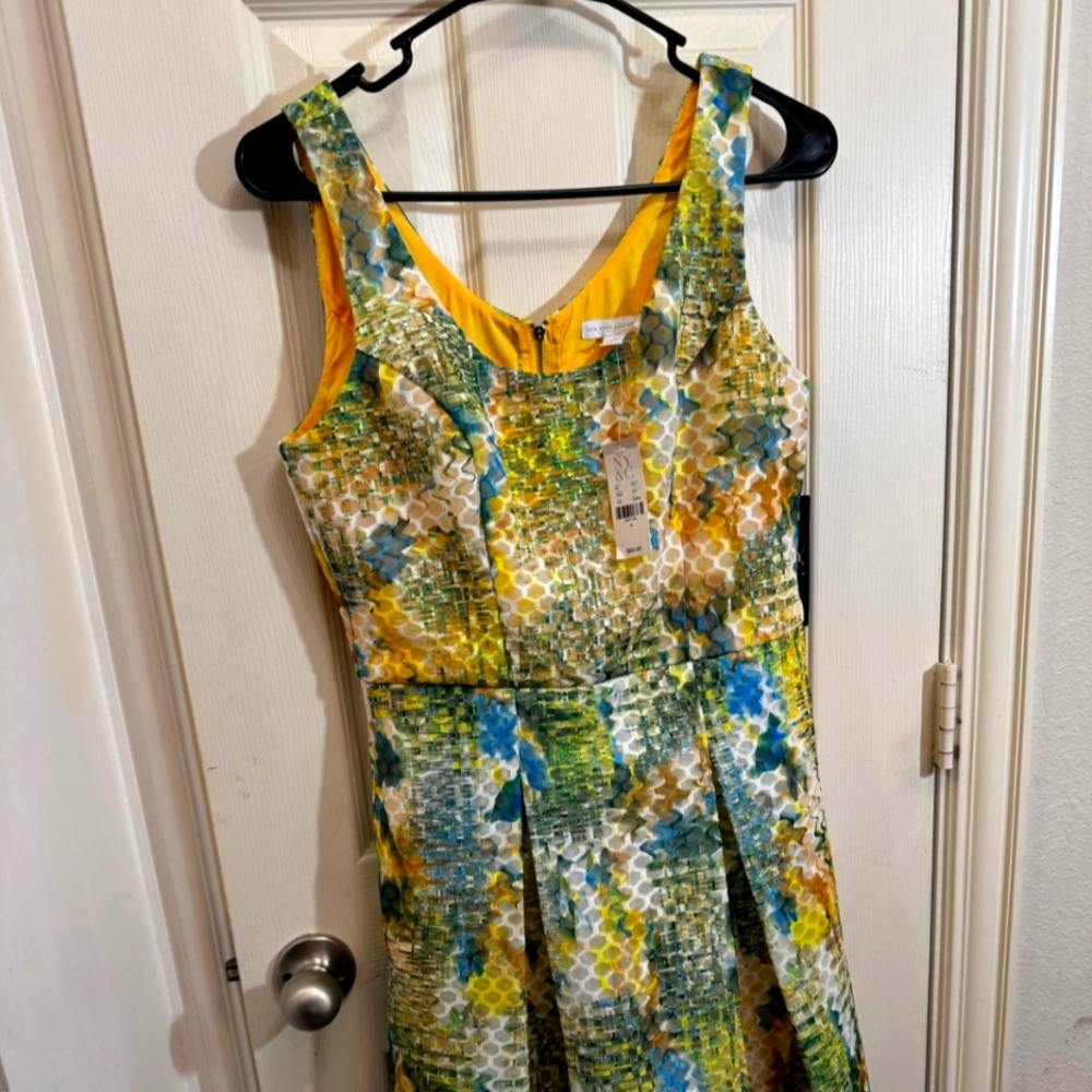 New York & Company Multicolor Sleeveless Dress
